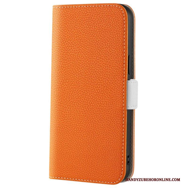 Leren Hoesje voor Xiaomi 12 / 12X Litchi Lederen Dubbele Sluiting