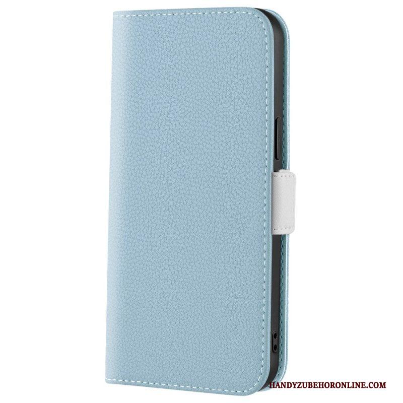 Leren Hoesje voor Xiaomi 12 / 12X Litchi Lederen Dubbele Sluiting