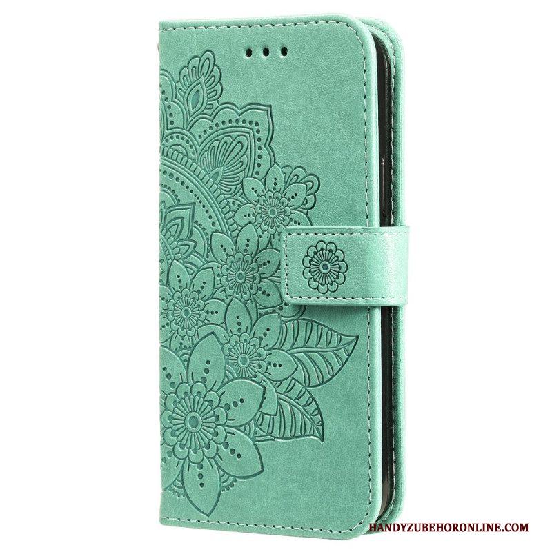 Leren Hoesje voor Xiaomi 13 Met Ketting Strakke Mandala