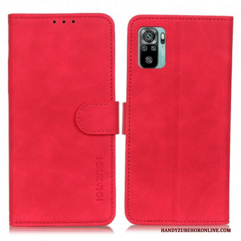 Leren Hoesje voor Xiaomi Redmi Note 10 / 10S Khazneh Vintage Leereffect