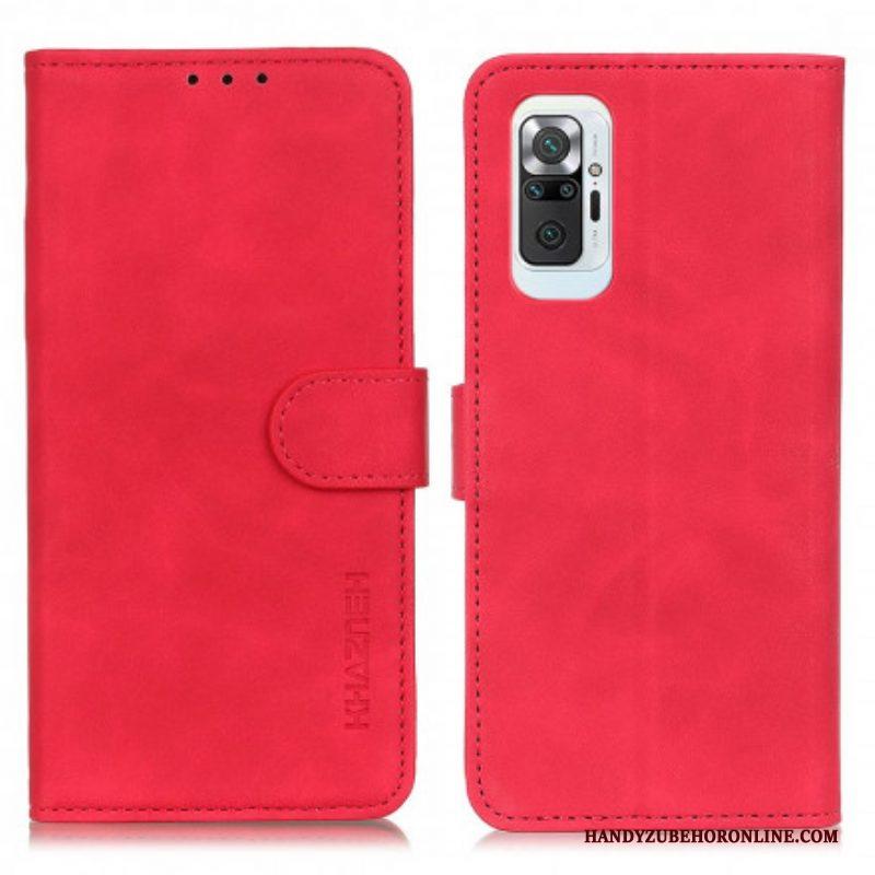 Leren Hoesje voor Xiaomi Redmi Note 10 Pro Khazneh Vintage Leereffect