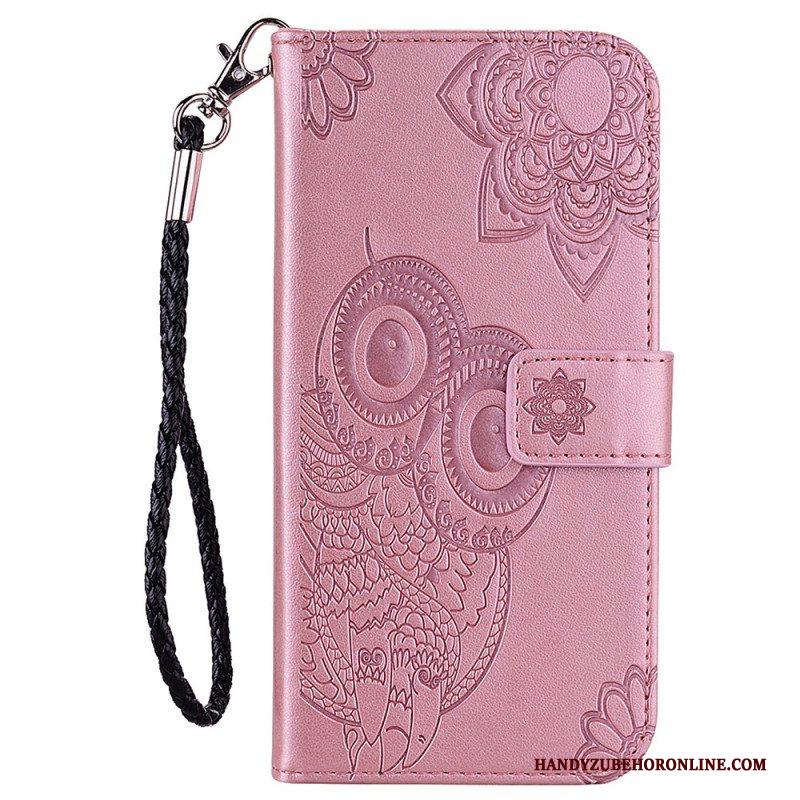 Leren Hoesje voor Xiaomi Redmi Note 11 Pro Plus 5G Mandala Uil