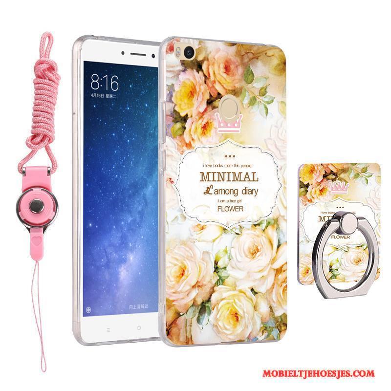 Mi Max 2 Hoesje Ring Mini Roze Persoonlijk Hoes Hanger Scheppend