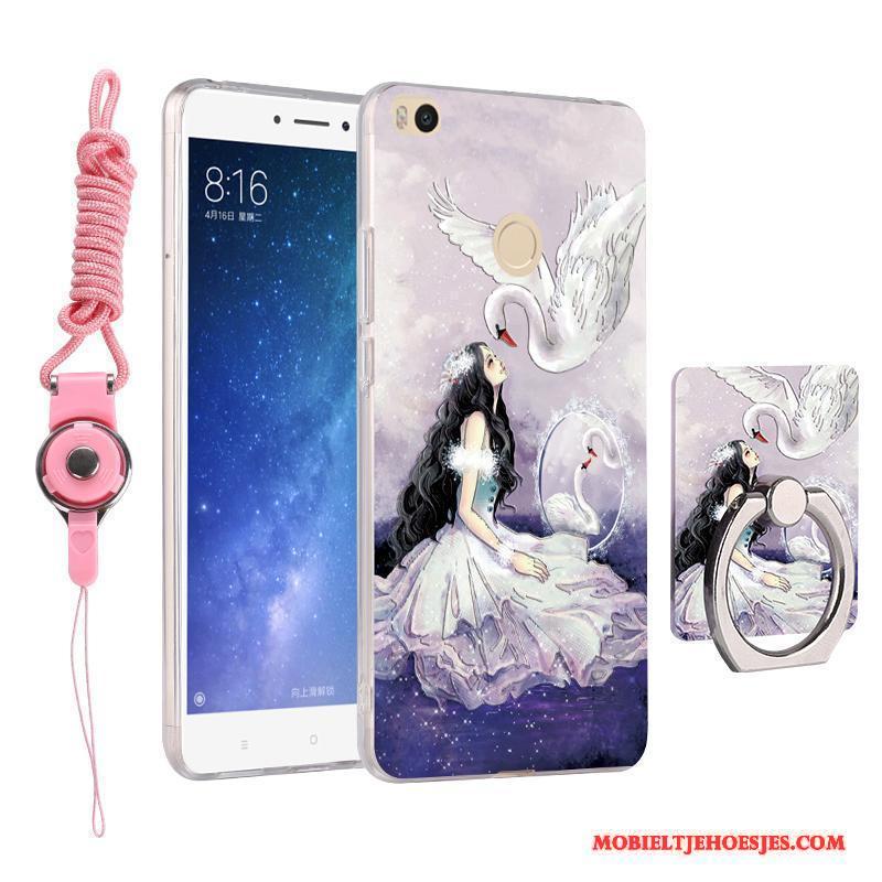 Mi Max 2 Hoesje Ring Mini Roze Persoonlijk Hoes Hanger Scheppend