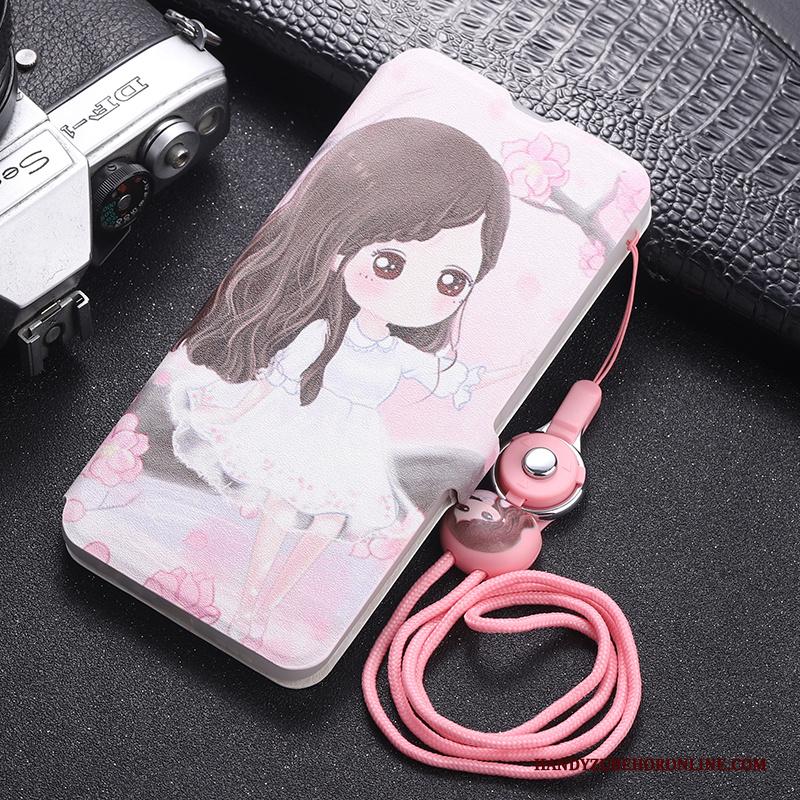 Samsung Galaxy Note 10+ Hoesje Anti-fall Hoes Hanger Purper Mobiele Telefoon Folio Leren Etui