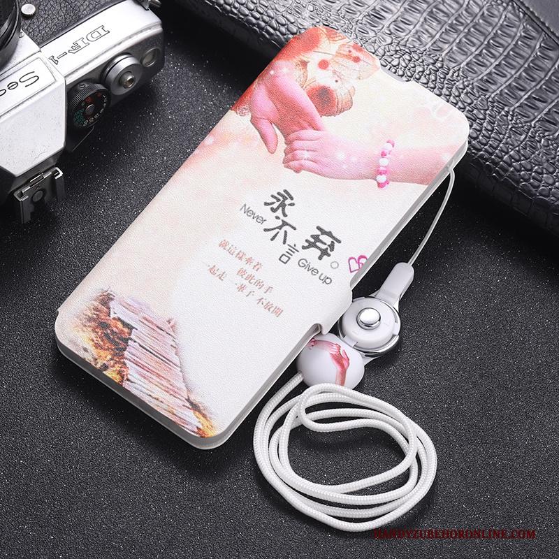 Samsung Galaxy Note 10+ Hoesje Anti-fall Hoes Hanger Purper Mobiele Telefoon Folio Leren Etui