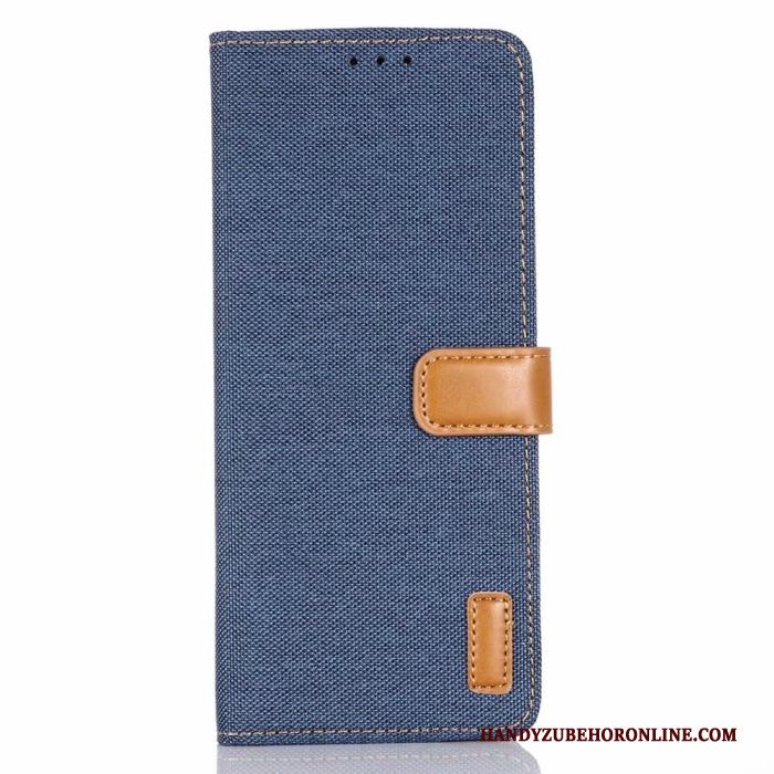 Sony Xperia 10 Ii Hoes Folio Leren Etui Hoesje Bescherming Portemonnee Zwart