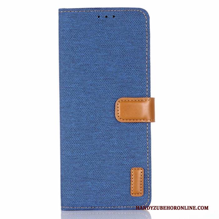 Sony Xperia 10 Ii Hoes Folio Leren Etui Hoesje Bescherming Portemonnee Zwart