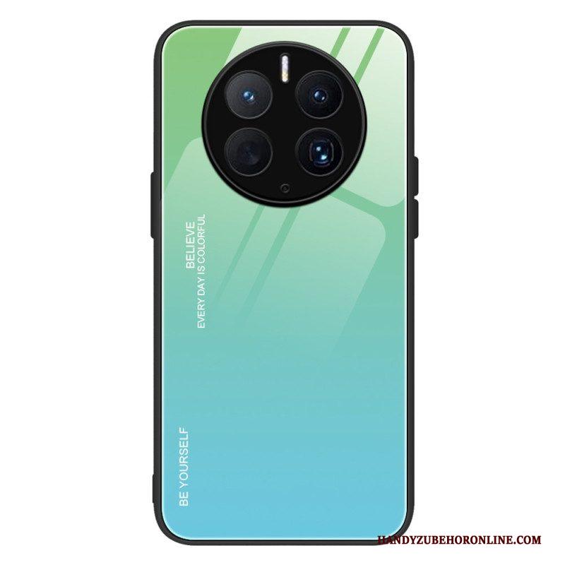 Telefoonhoesje voor Huawei Mate 50 Pro Gehard Glas Wees Jezelf