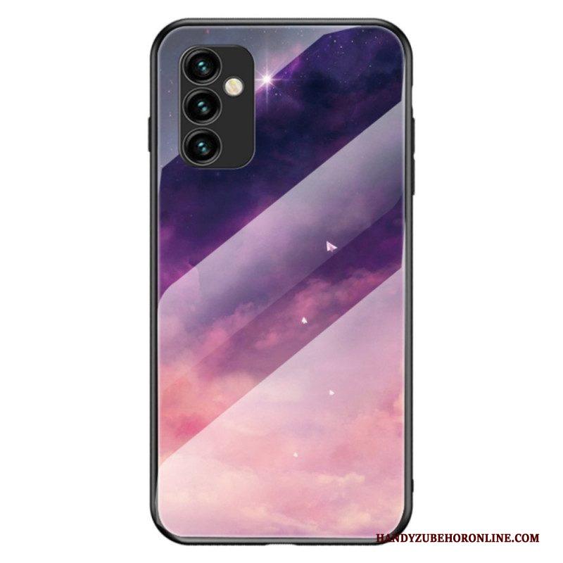 Telefoonhoesje voor Samsung Galaxy M23 5G Patroon Van Gehard Glas