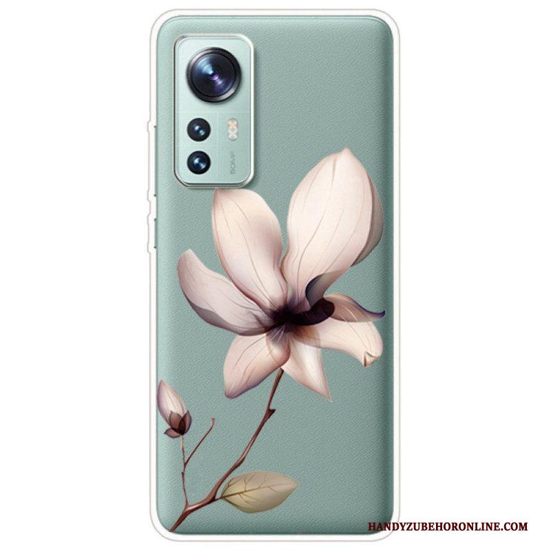 Telefoonhoesje voor Xiaomi 12 / 12X Transparante Één Bloem