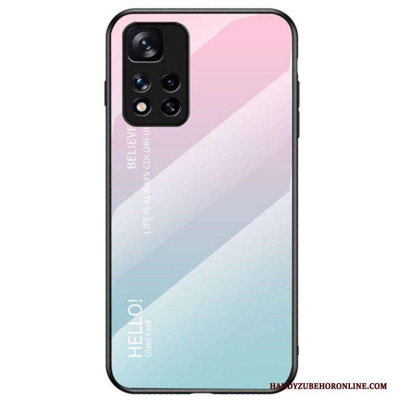 Telefoonhoesje voor Xiaomi Redmi Note 11 Pro Plus 5G Gehard Glas Hallo