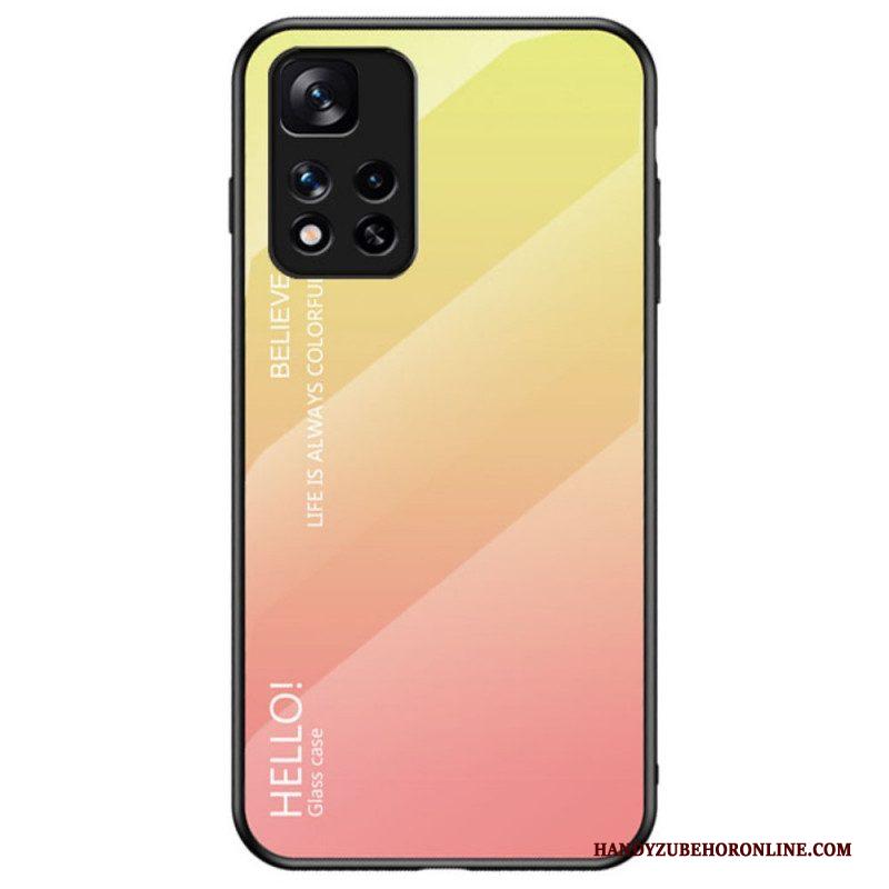 Telefoonhoesje voor Xiaomi Redmi Note 11 Pro Plus 5G Gehard Glas Hallo