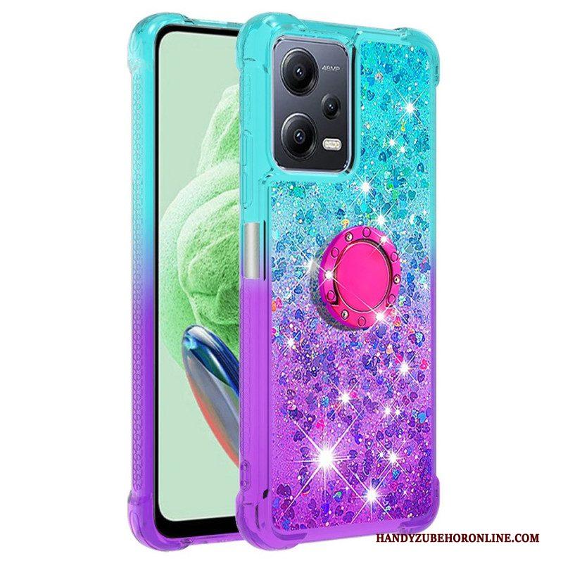 Telefoonhoesje voor Xiaomi Redmi Note 12 5G Glitter Ringbeugel