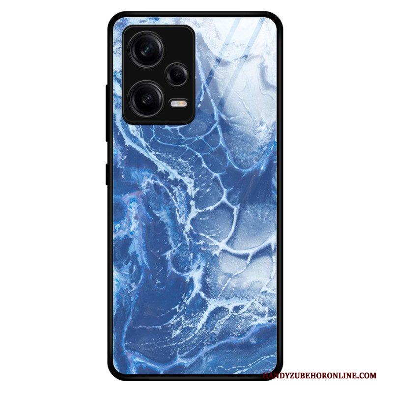 Telefoonhoesje voor Xiaomi Redmi Note 12 Pro Marmeren Kleuren Gehard Glas