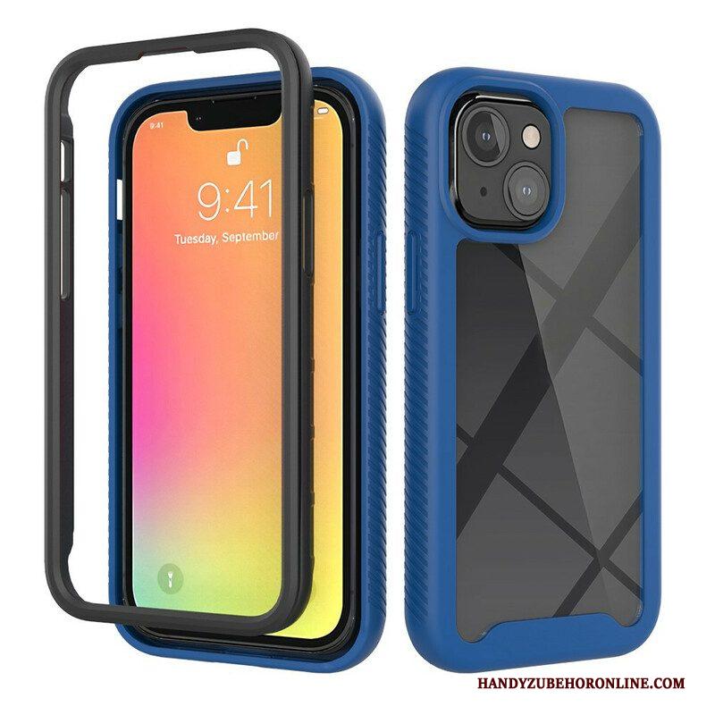 Telefoonhoesje voor iPhone 13 Mini Hybride Ontwerp Siliconen Randen