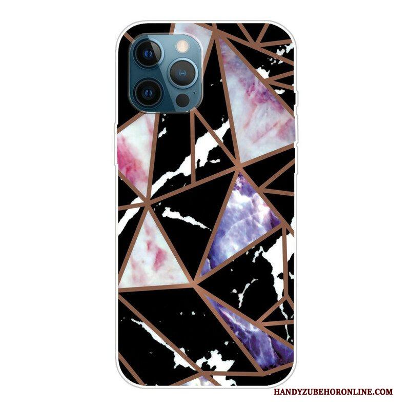 Telefoonhoesje voor iPhone 13 Pro Variabel Geometrisch Marmer