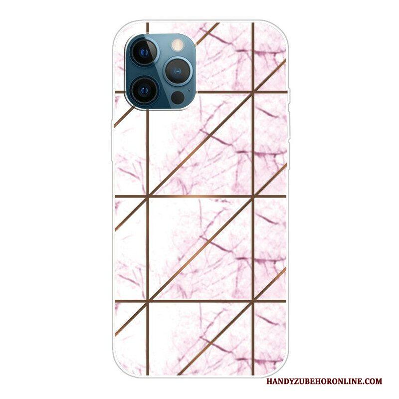 Telefoonhoesje voor iPhone 13 Pro Variabel Geometrisch Marmer