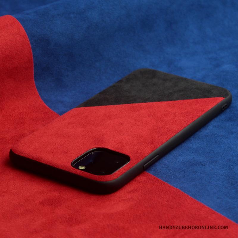 iPhone 11 Pro Max Hoesje Suede Bescherming Het Uitstralen Twee Kleuren Verbinding Europa Anti-fall