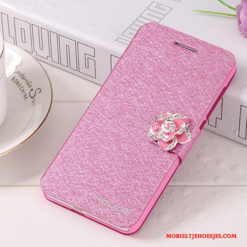 iPhone 5c Hoesje Telefoon Clamshell Mobiele Telefoon Bescherming Groen Roze Leren Etui