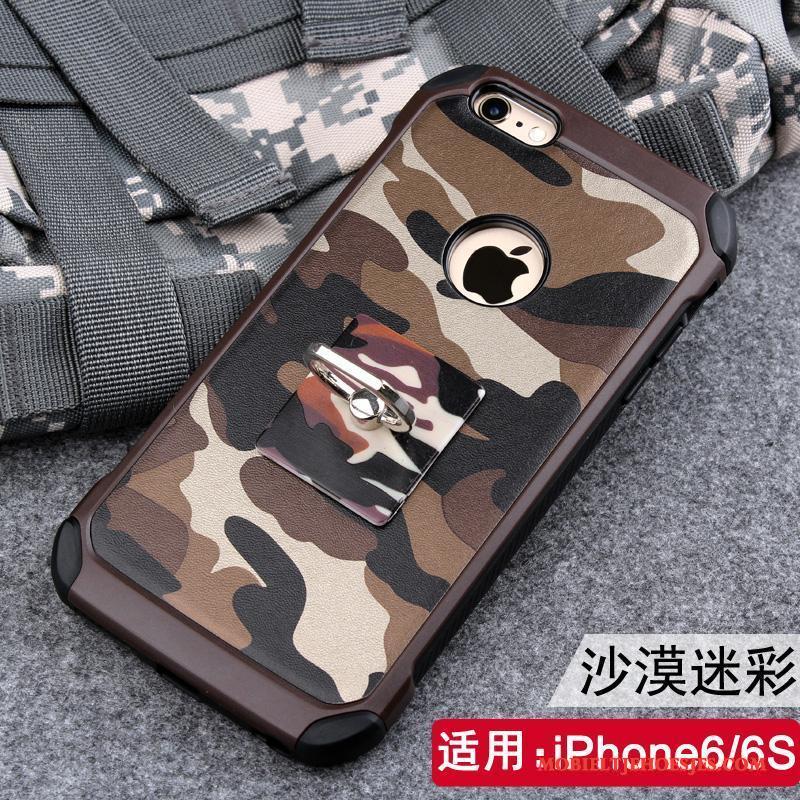 iPhone 6/6s Camouflage Siliconen Ring Zacht Ondersteuning Hoesje Telefoon