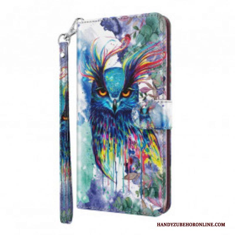 Folio-hoesje voor Samsung Galaxy S21 Ultra 5G Aquarel Vogel