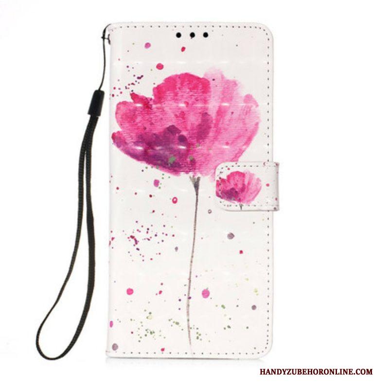 Hoesje Folio-hoesje voor iPhone 13 Mini Aquarel Papaver