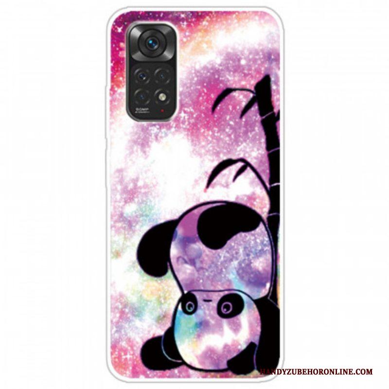 Telefoonhoesje voor Xiaomi Redmi Note 11 / 11S Panda En Bamboe